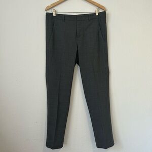 Vince Dark Gray Wool Crop Trouser Pant Size 12